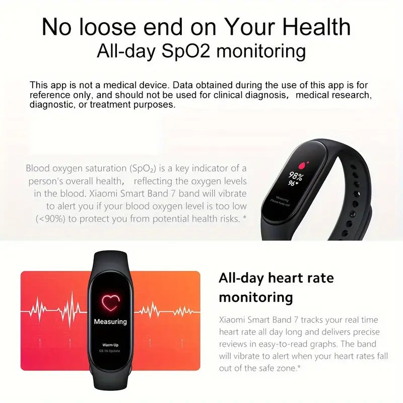 Smart Band Black - Fitness Tracker with Social Media Notifications-3